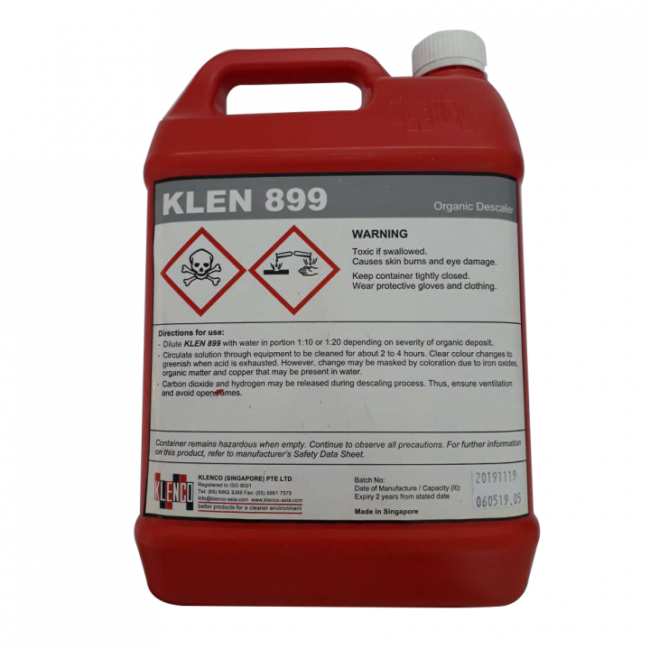 Hóa chất tẩy rửa cặn canxi Klen 899 Descaler