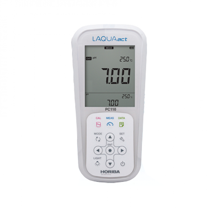 Máy đo pH/ thế ôxy hóa-khử (ORP)/ độ dẫn/ tổng hàm lượng chất rắn hòa tan (TDS)/ điện trở/ độ mặn cầm tay Horiba PC110