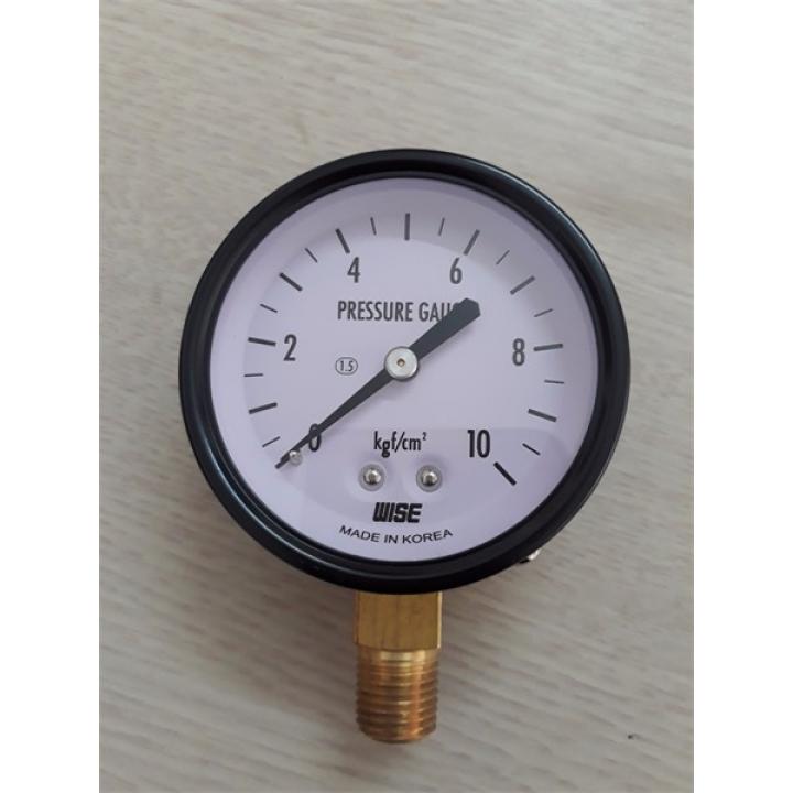 Đồng hồ áp suất WISE P110 Series dải 0-15 bar, đường kính 63 mm. 