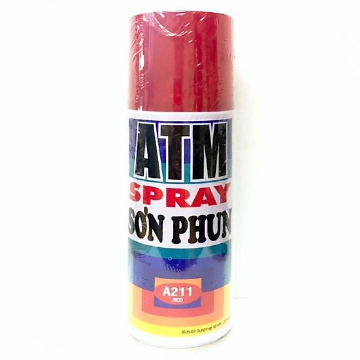 Sơn Xịt ATM Spray A211 400ml (Đỏ) - Thùng 12 chai