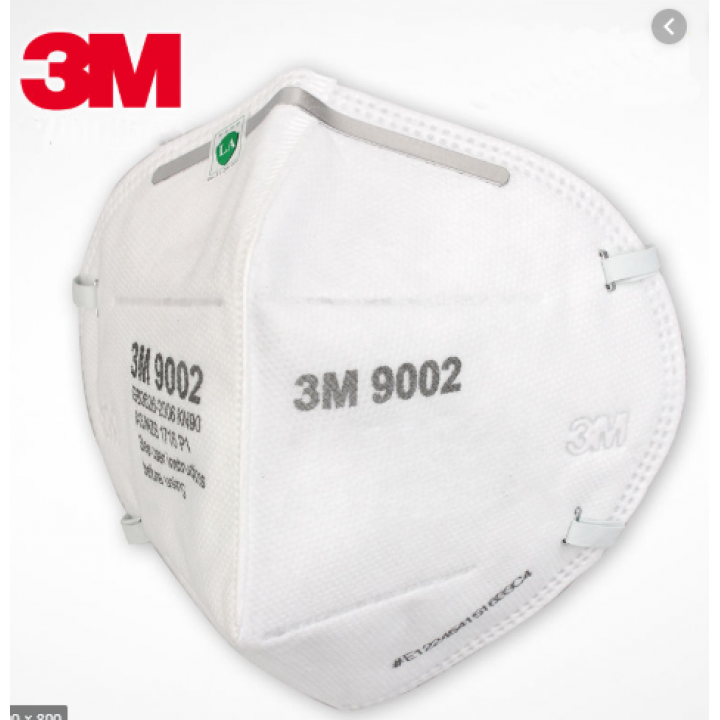 Khẩu trang chống bụi mịn PM2.5 3M 9002 (dây thun quàng gáy)