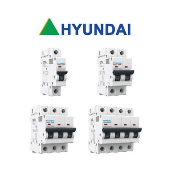 Cầu dao tự động (aptomat) MCB Hyundai HGD63N 2P 20A