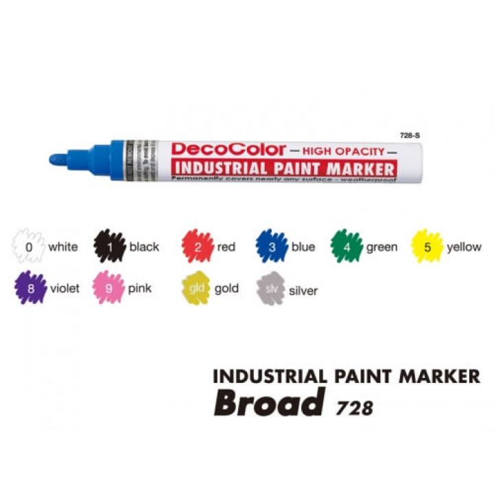 Bút sơn công nghiệp Marvy Uchida ngòi bút lớn 2.0mm-728