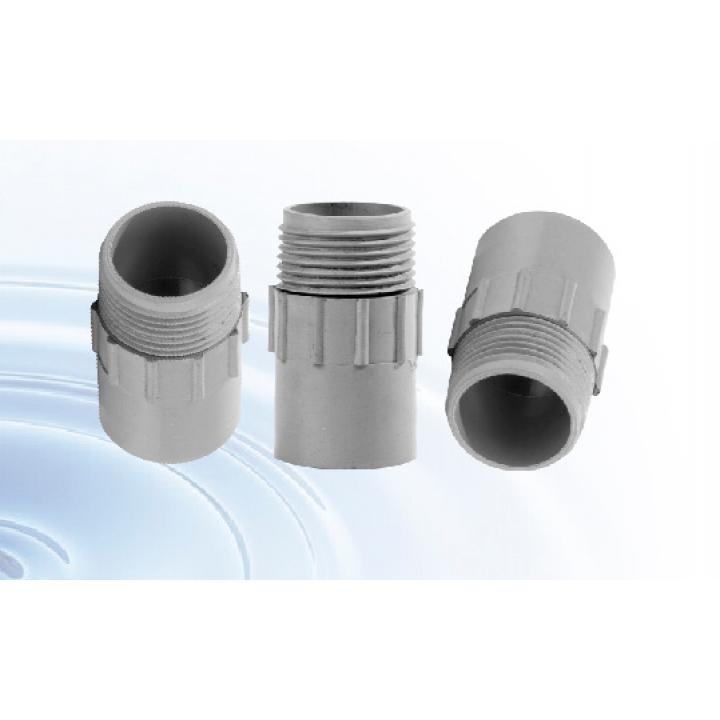 Nối ống nước 21mm ren ngoài 27mm PVC N21-RN27