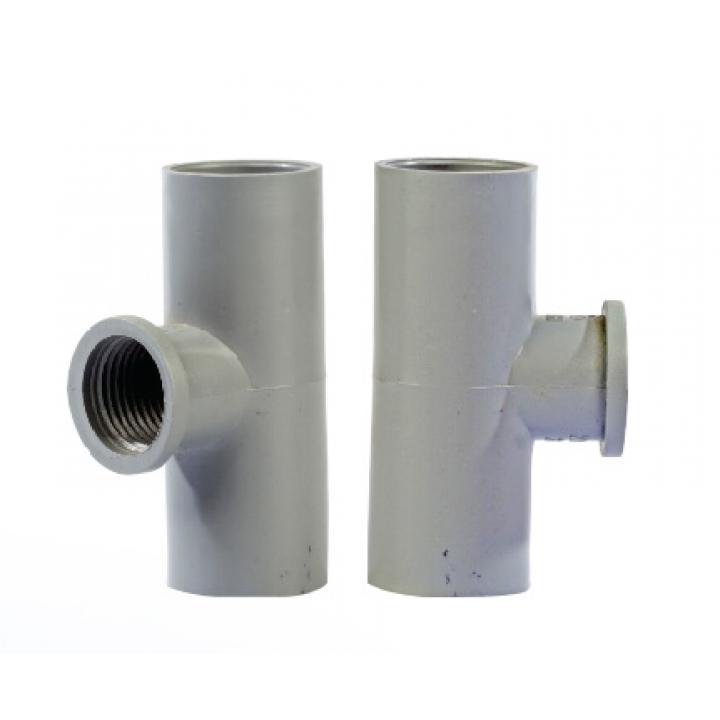 Nối ống nước T 27mm ren trong 27mm PVC T27-RT27