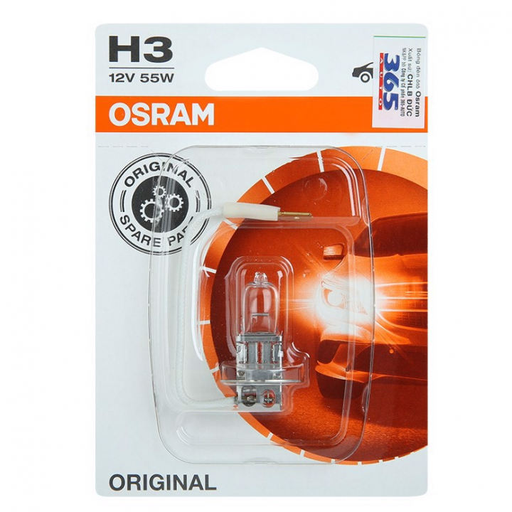 Bóng đèn ô tô Standard OSRAM H3 12V (bộ 2 bóng)