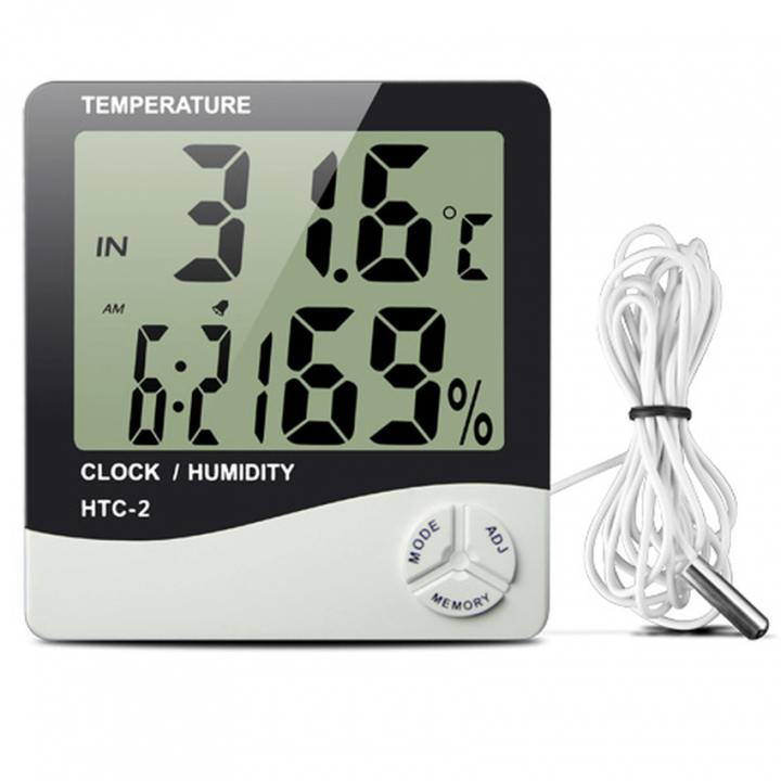 Đồng hồ đo nhiệt độ và độ ẩm không khí 3 chức năng HTC-2