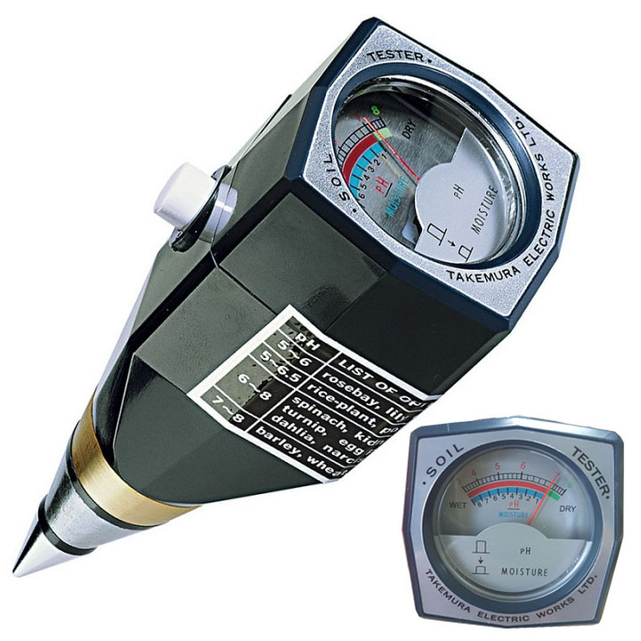 Máy đo pH và độ ẩm đất Takemura DM15