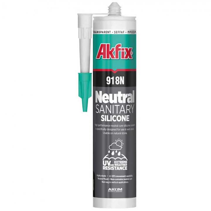 Silicone kháng nấm mốc Akfix SA918W 310ml màu trắng