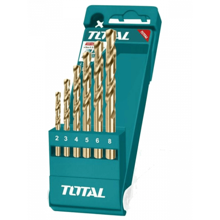 Bộ 6 mũi khoan kim loại Total TACSD0065