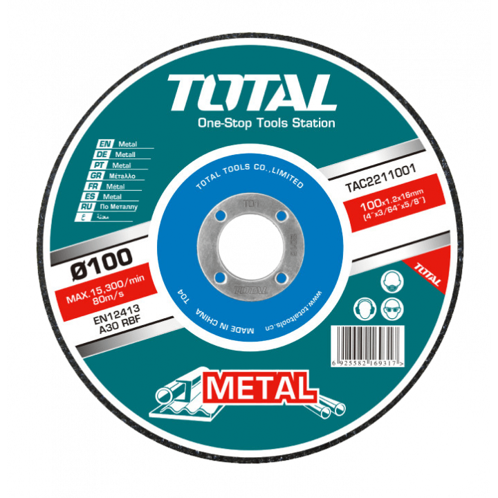 Đĩa cắt kim loại Total TAC2211001SA/TAC2211001 100x1.2x16.0 mm