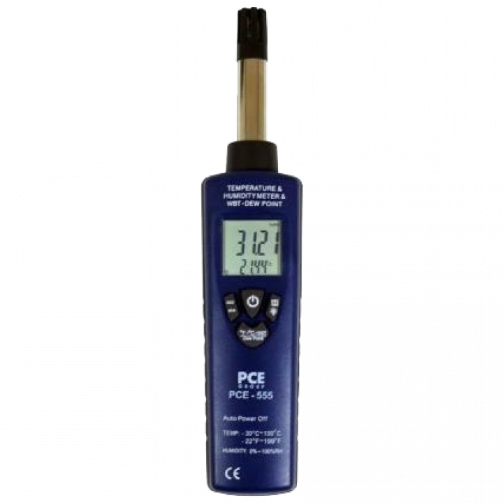 Máy đo nhiệt độ/độ ẩm môi trường điện tử hiện số PCE PCE-555