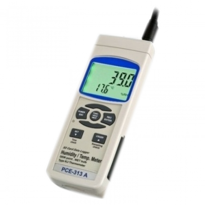 Máy đo nhiệt độ/độ ẩm với thẻ nhớ lưu dữ liệu PCE PCE-313A